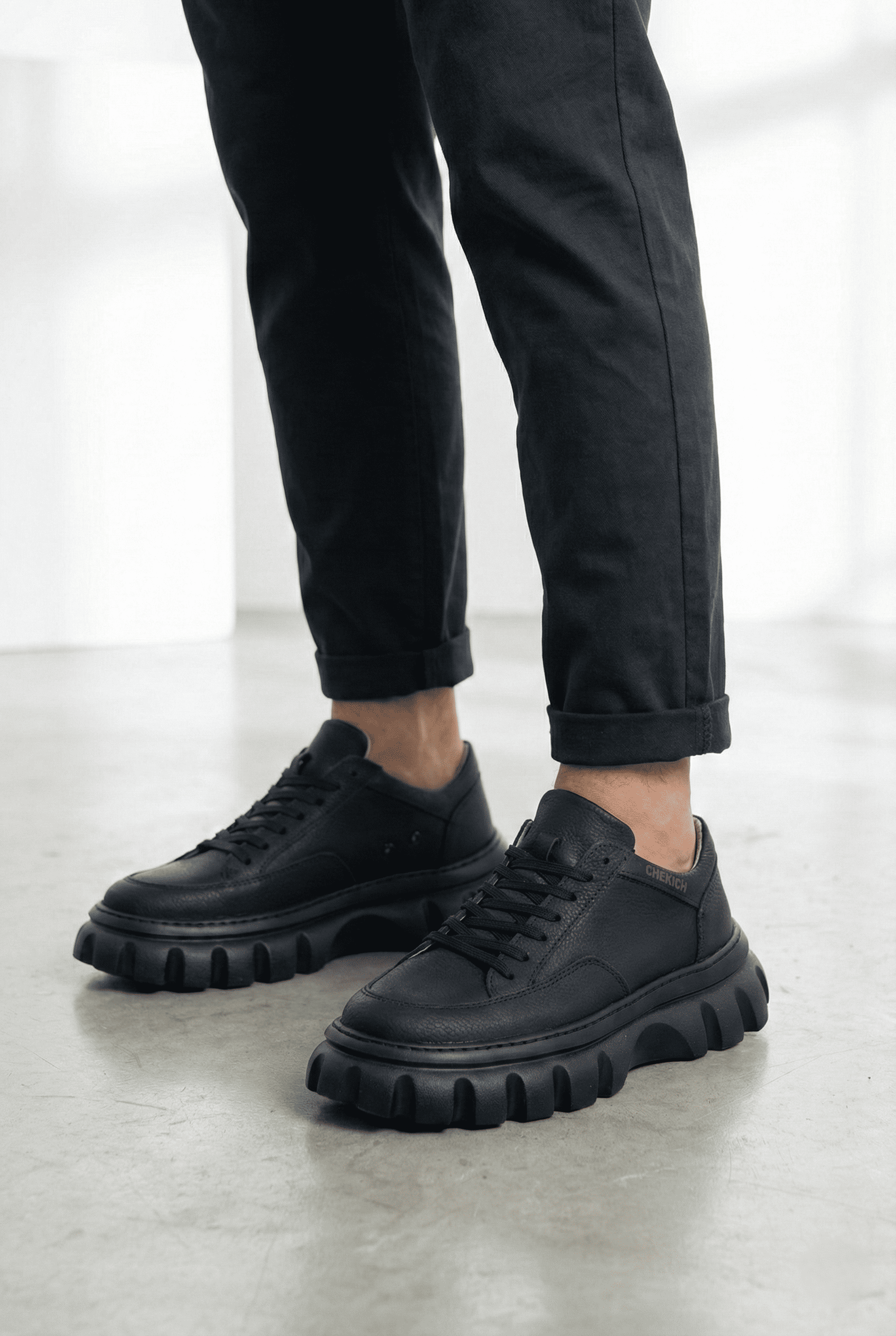 Cortex Premium Traktör Taban Erkek Casual Sneaker Siyah