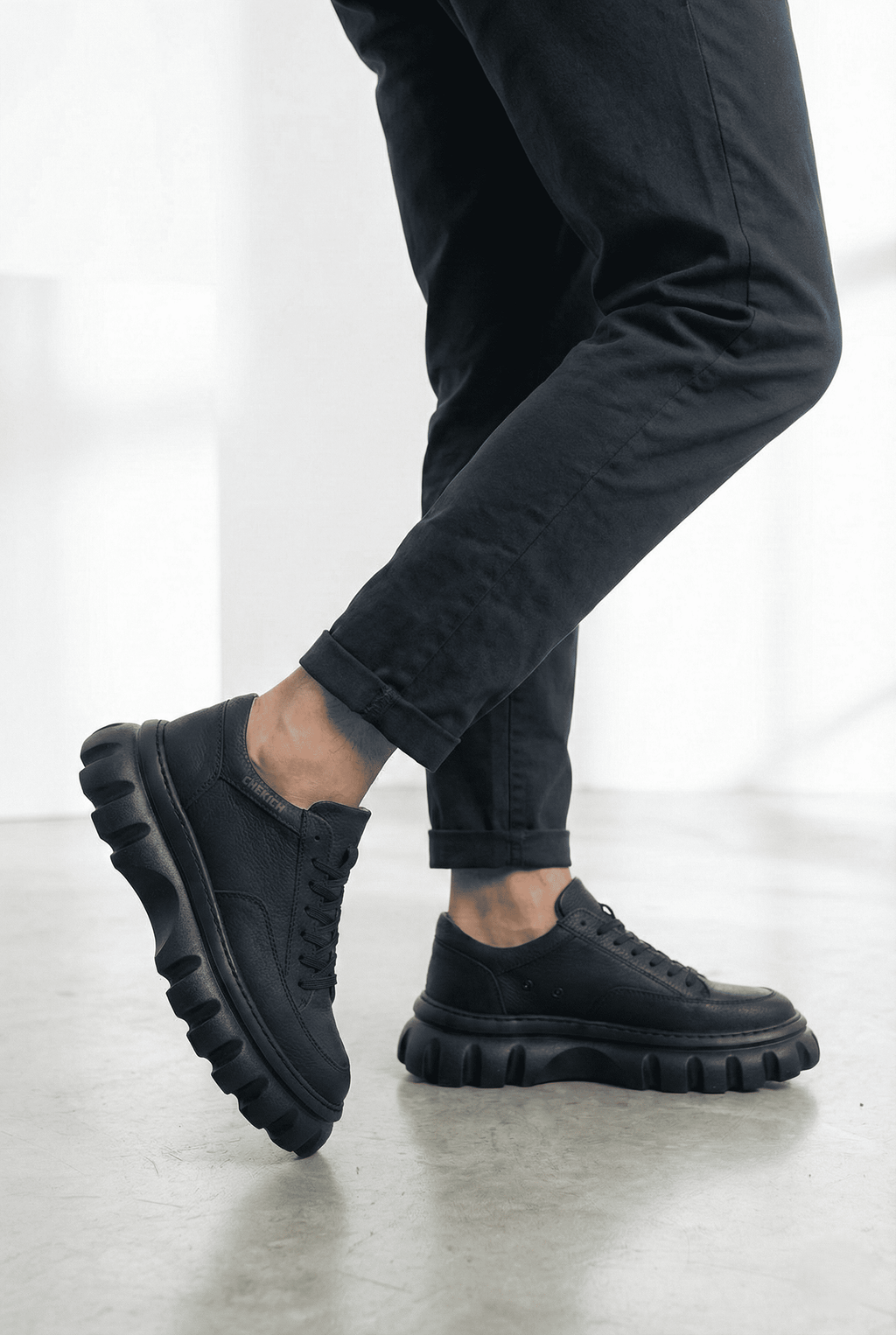 Cortex Premium Traktör Taban Erkek Casual Sneaker Siyah