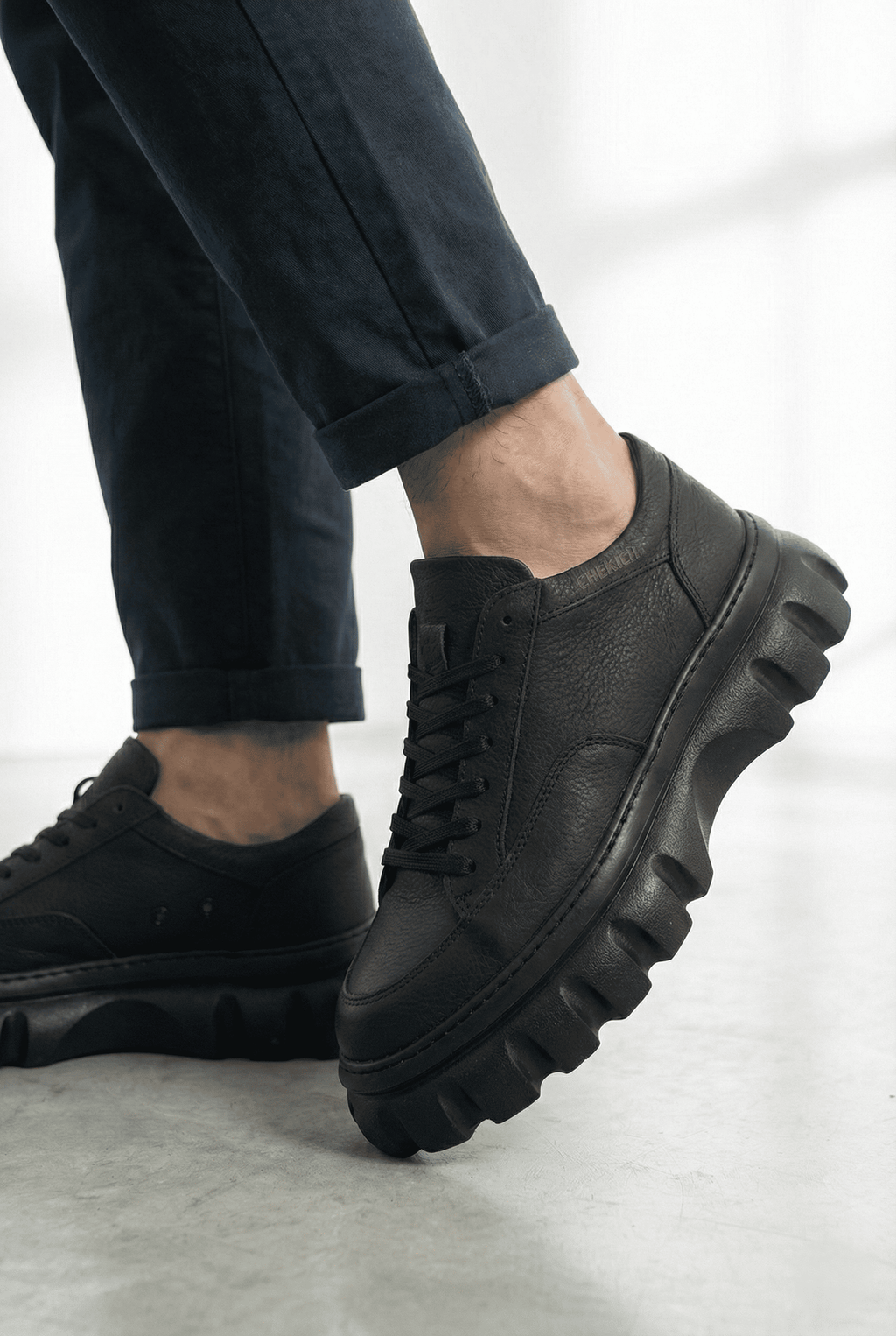 Cortex Premium Traktör Taban Erkek Casual Sneaker Siyah