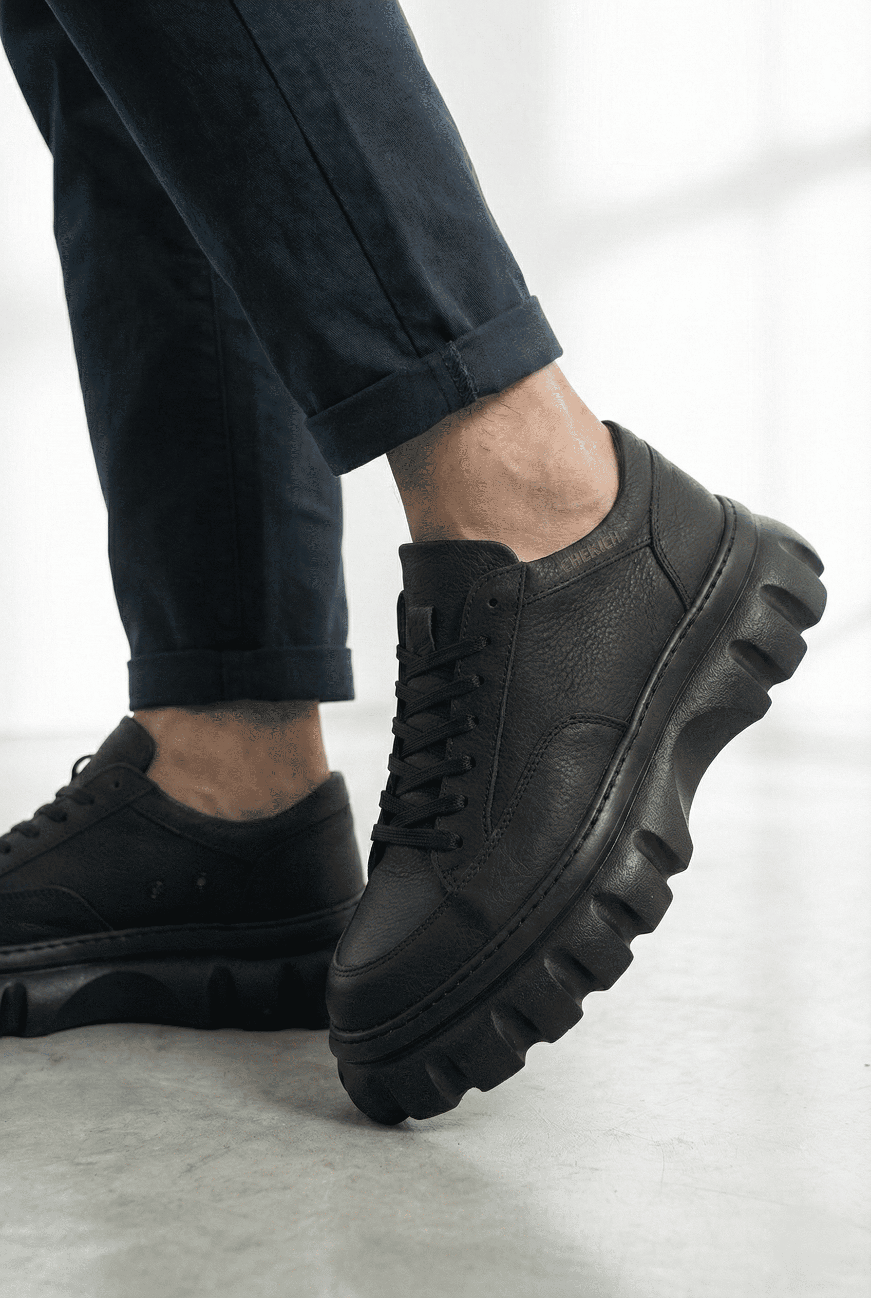 Cortex Premium Traktör Taban Erkek Casual Sneaker Siyah