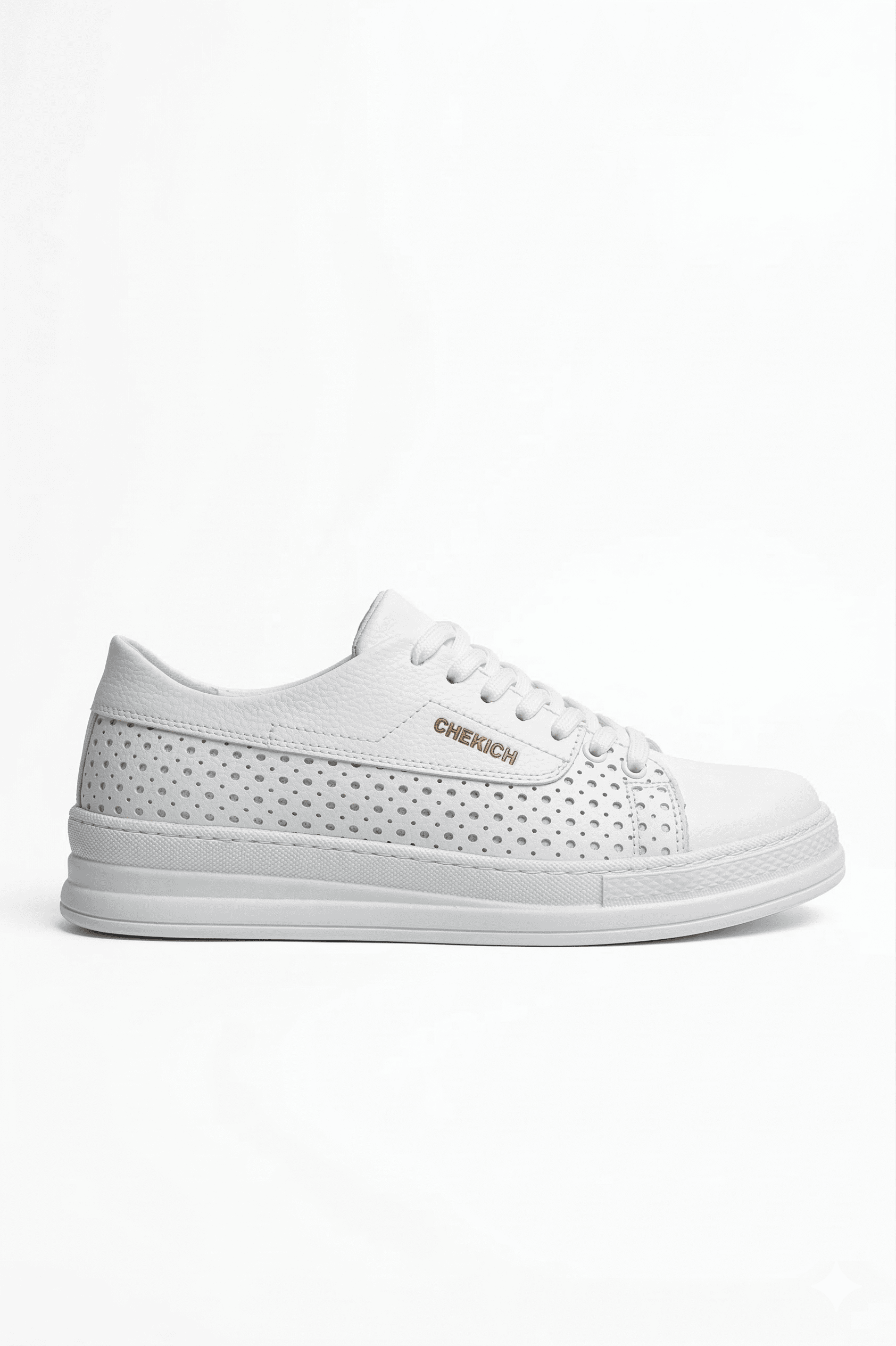Cowien Premium Erkek Tarz Bağcıklı Sneaker Beyaz
