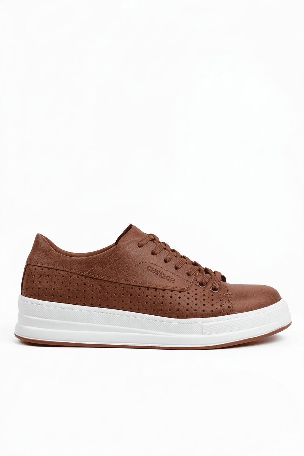 Cowien Premium Erkek Tarz Bağcıklı Sneaker Taba