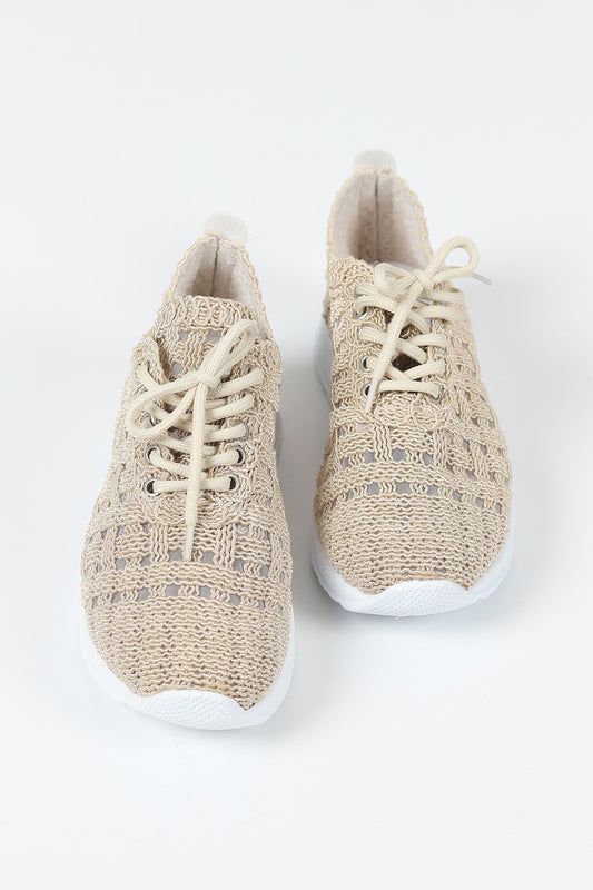 Luzia Elegant Design Model Lace Design Women's Sneakers Cream