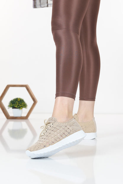 Luzia Elegant Design Model Lace Design Women's Sneakers Cream