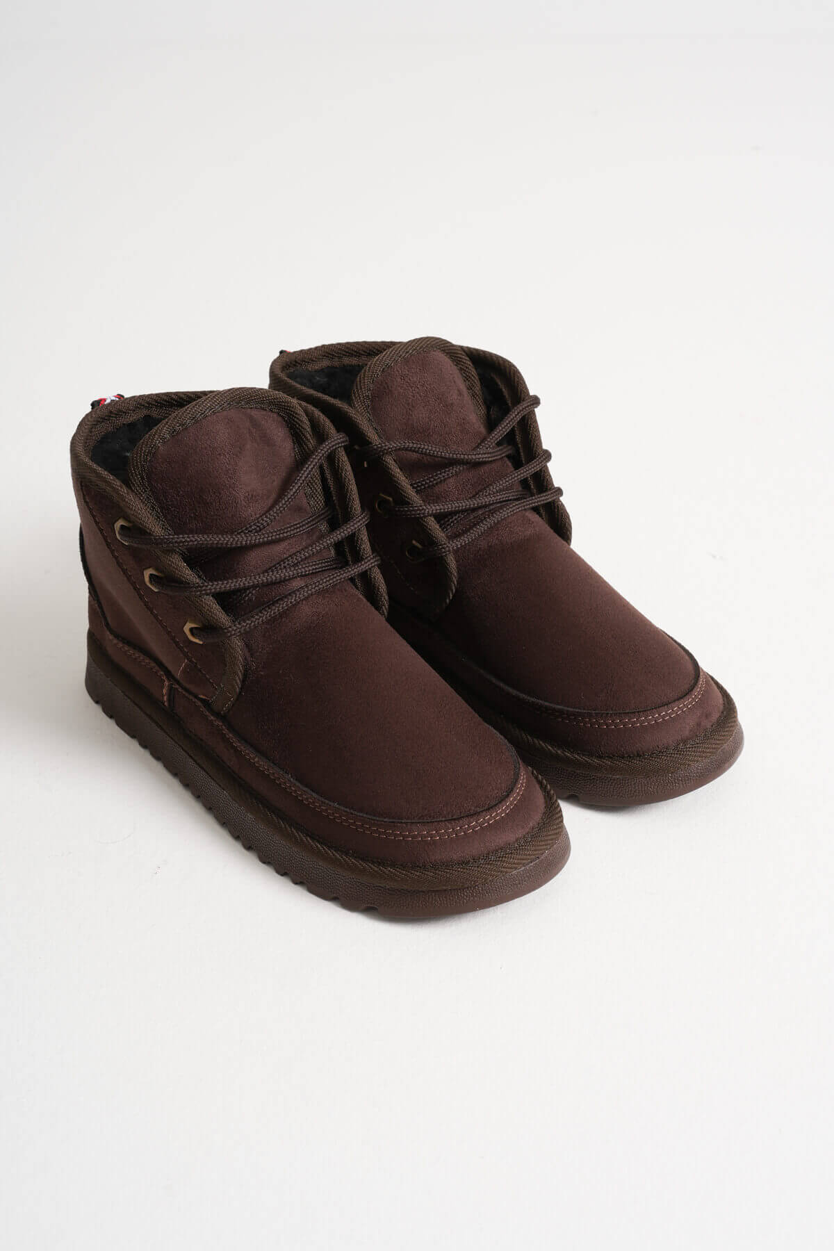 Daria Premium Women's Winter Fur Boots in Bitter Coffee