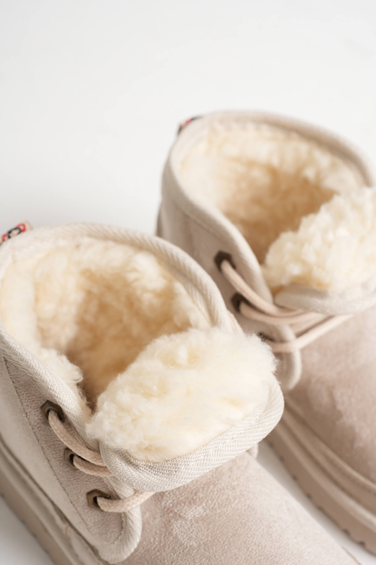 Daria Premium Women's Winter Beige Fur Lined Boots