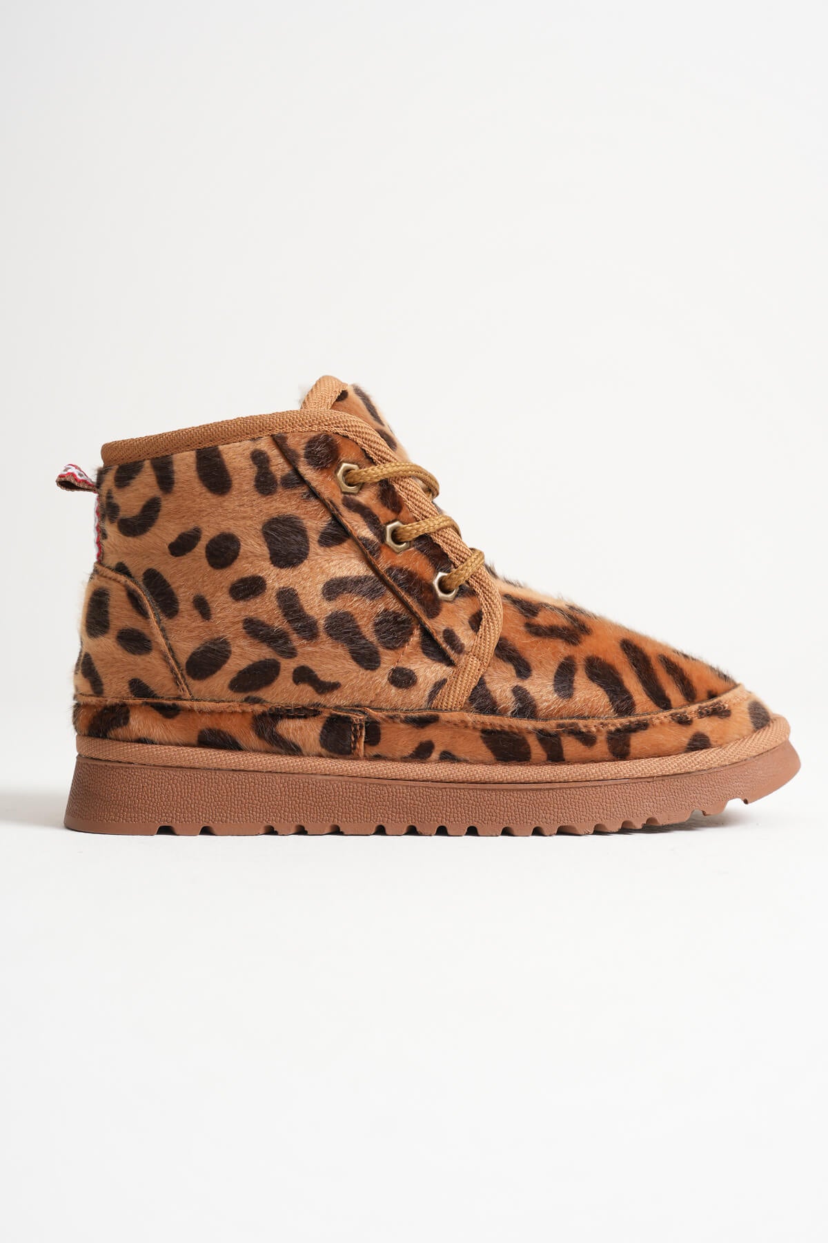 Daria Premium Women's Winter Leopard Pattern Fur Lined Boots