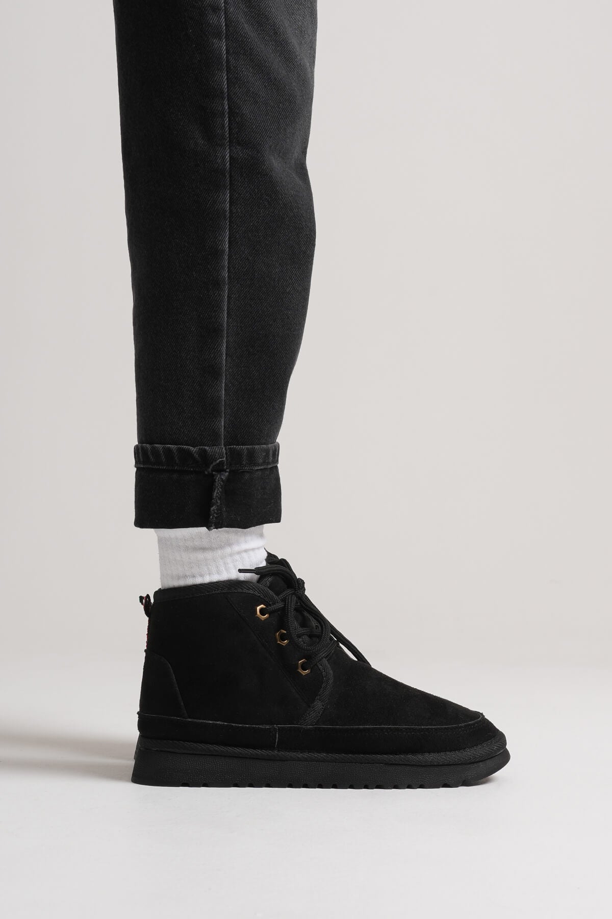 Daria Premium Women's Winter Black Fur Lined Boots
