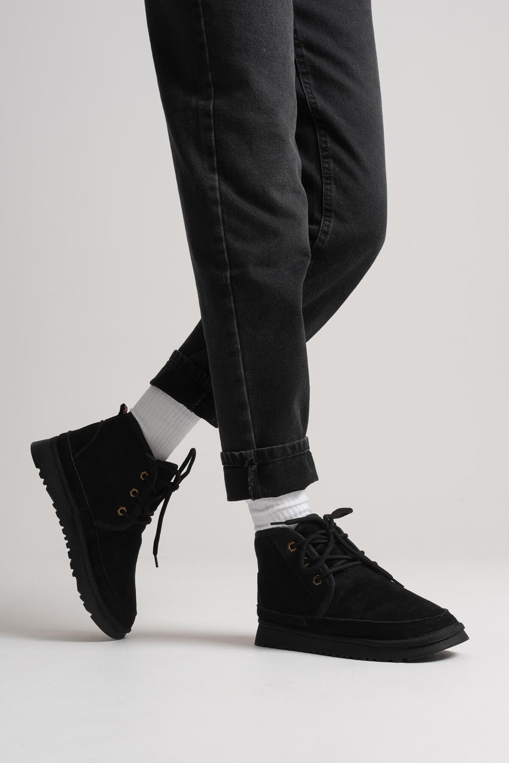 Daria Premium Women's Winter Black Fur Lined Boots