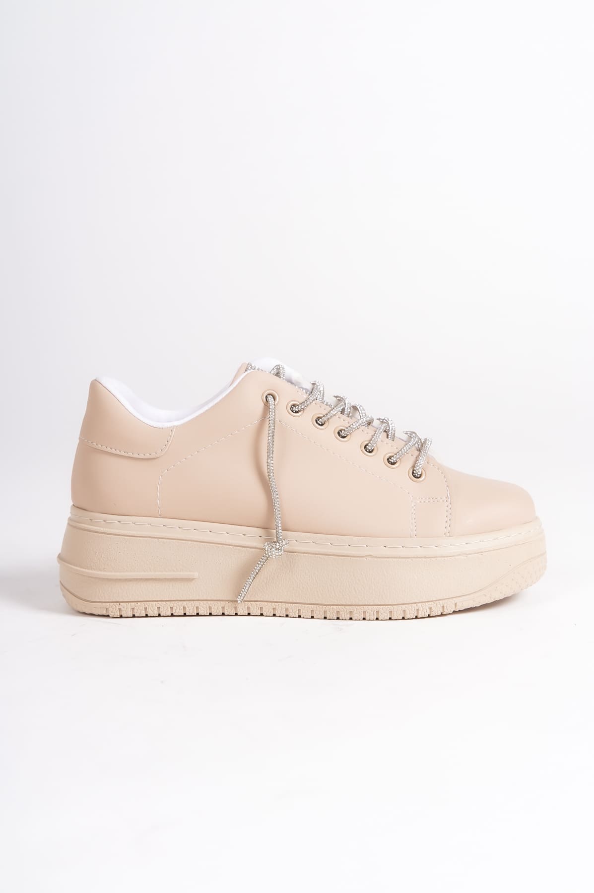 SoftFlex Lace-Up Stoned Orthopedic Women's Sneakers - Ten