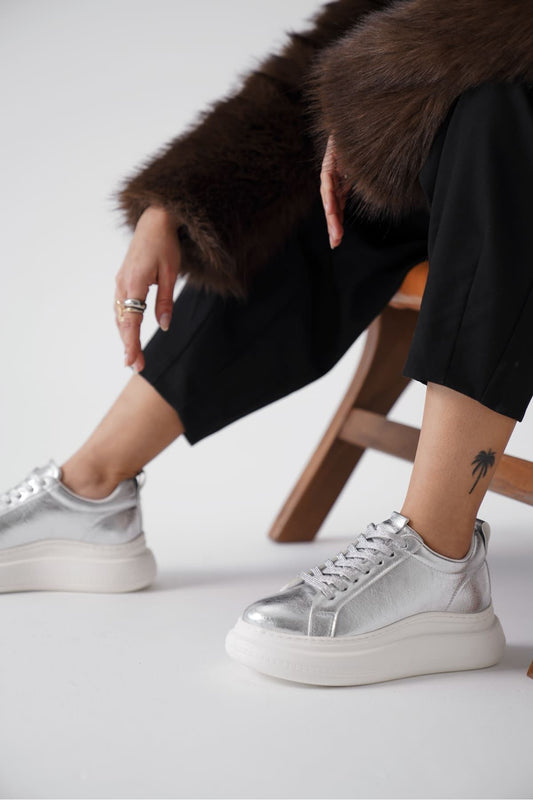 Nitra Premium Silver Women's Sneakers