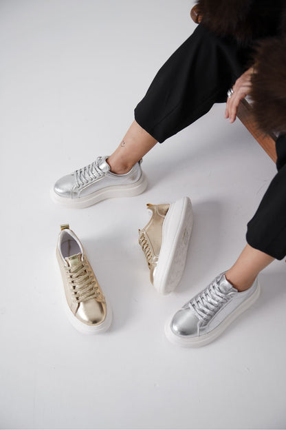 Nitra Premium Silver Women's Sneakers