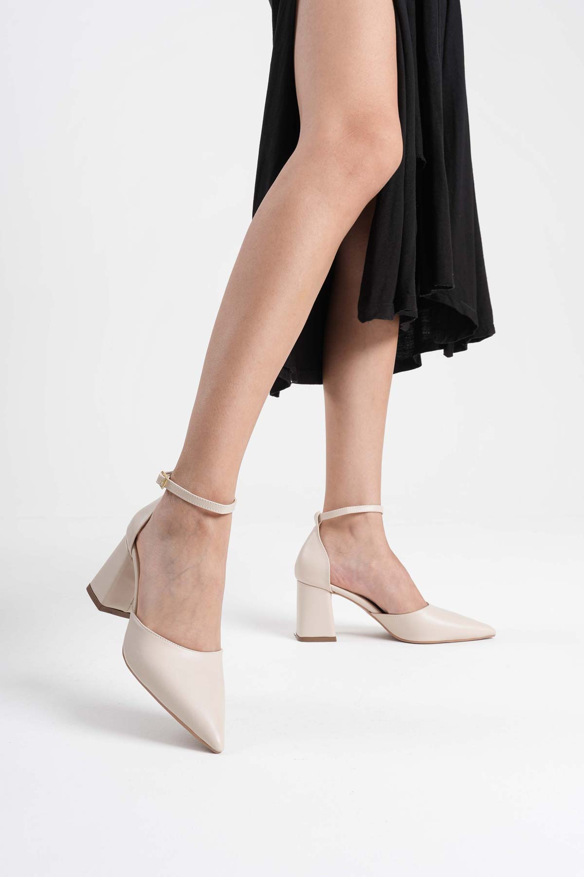 Doren Premium Beige Skin Women's High Heels