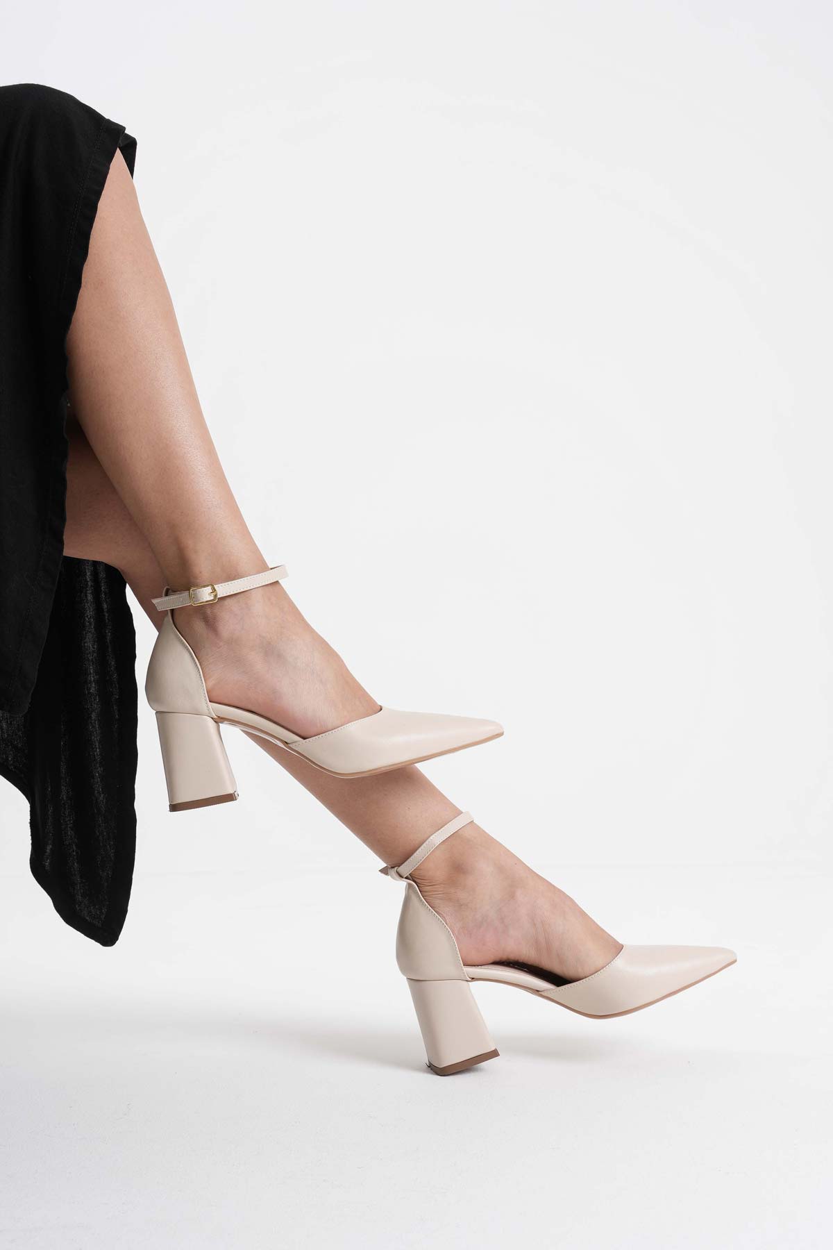Doren Premium Beige Skin Women's High Heels