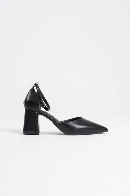 Doren Premium Black Skin Women's High Heels