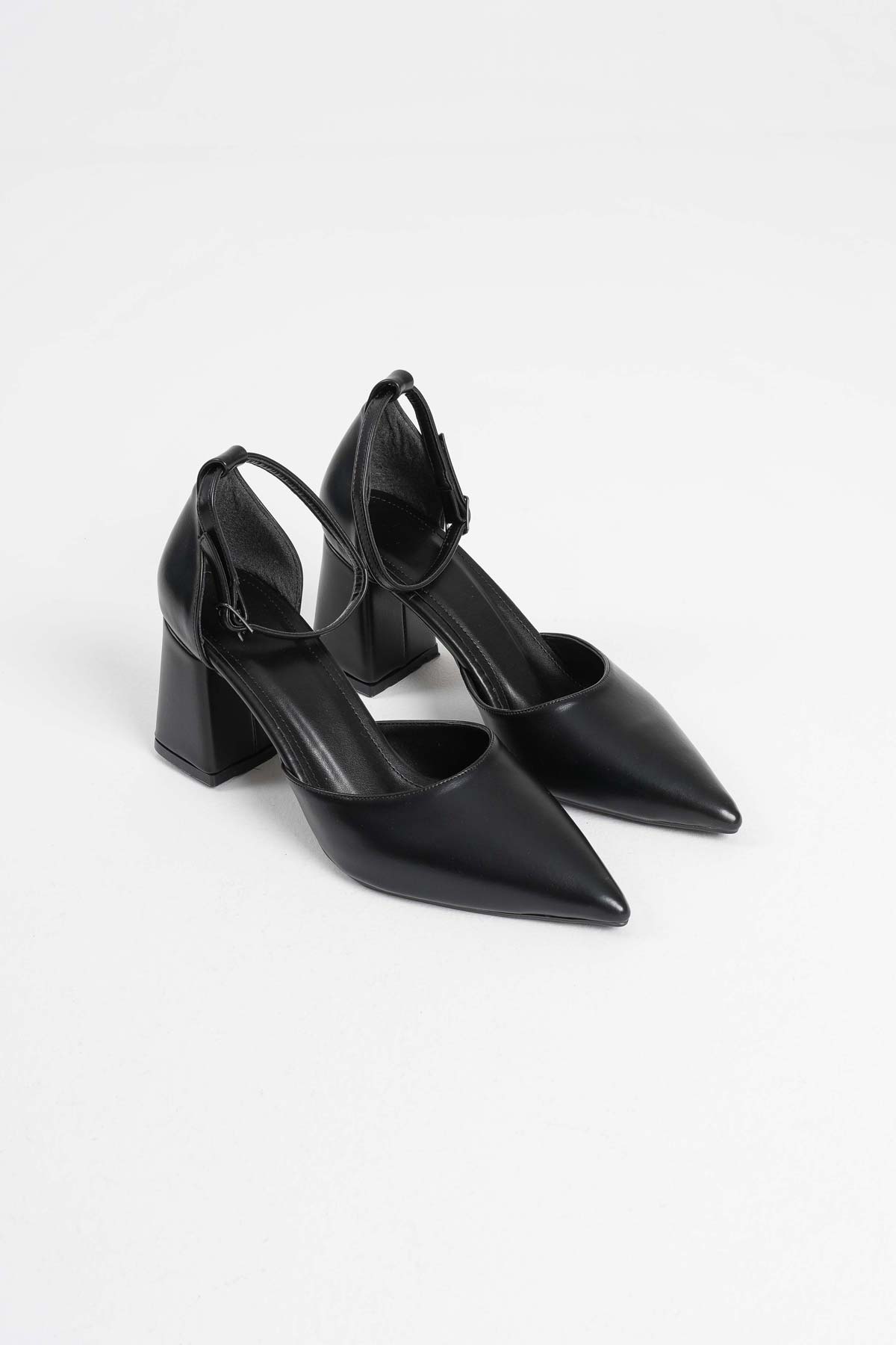 Doren Premium Black Skin Women's High Heels