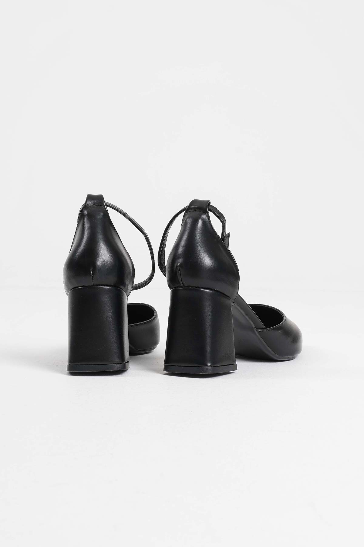 Doren Premium Black Skin Women's High Heels
