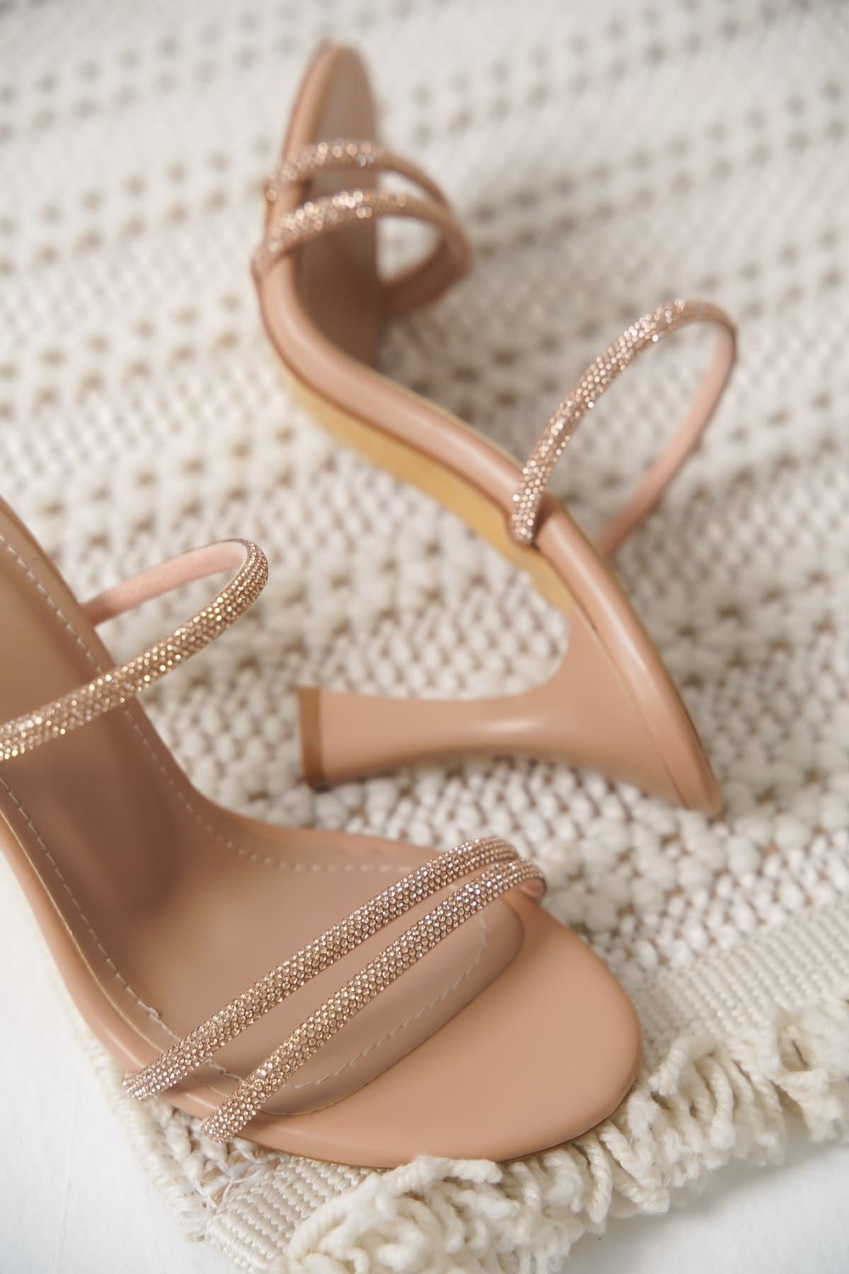 Dorothy Premium Heeled Nude Women's Heeled Slippers