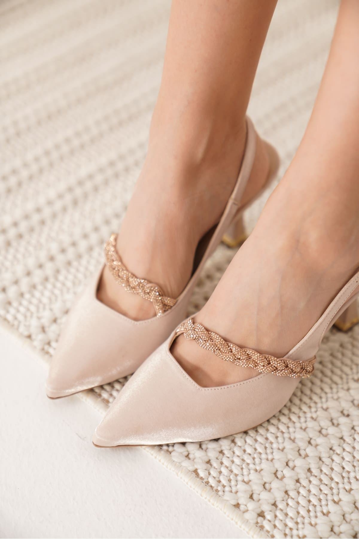 Drey Premium Beige Women's High Heels