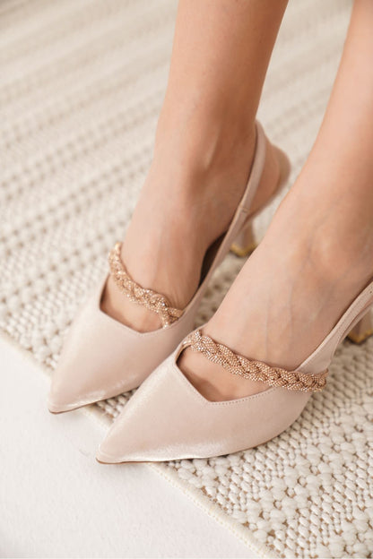 Drey Premium Beige Women's High Heels
