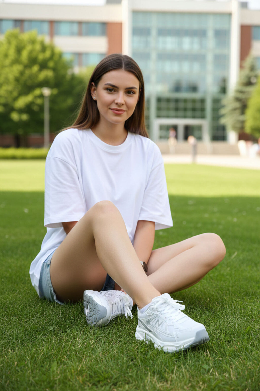 DRKSTP-182 Premium Fileli Ortopedik Taban Beyaz Kadın Sneaker