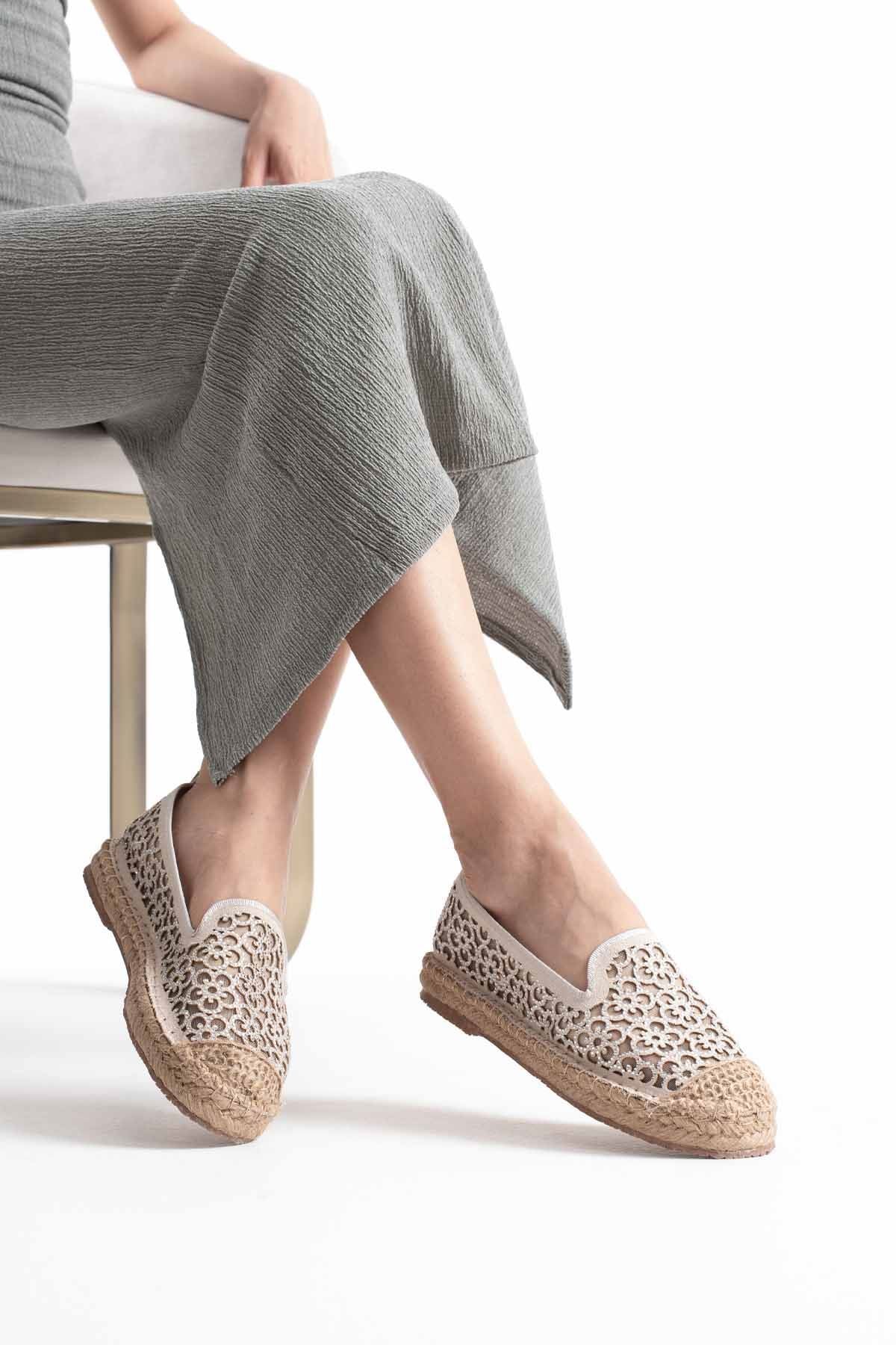 Dune Premium Women's Beige Espadrilles
