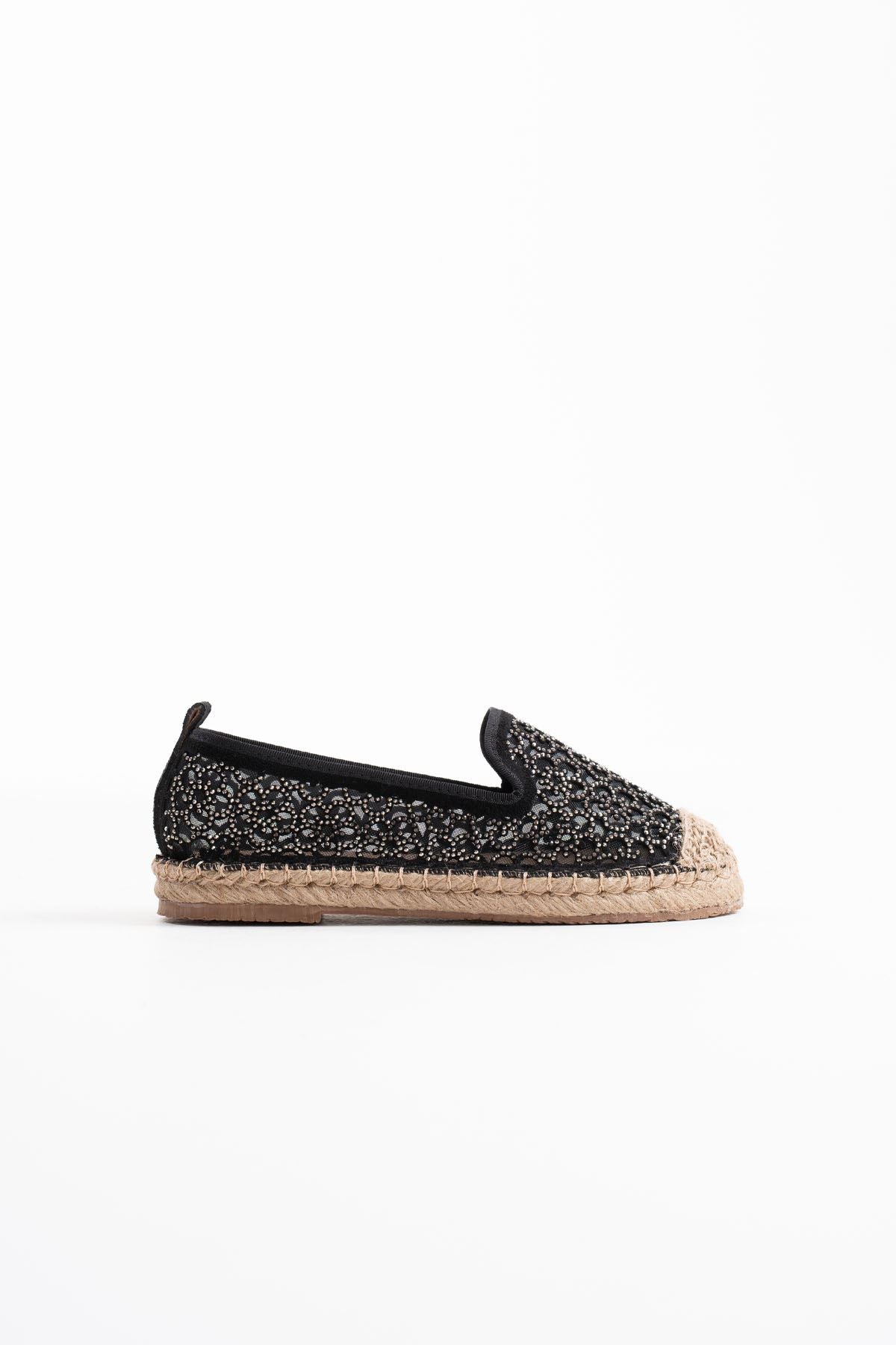 Dune Premium Women's Black Espadrille Shoes