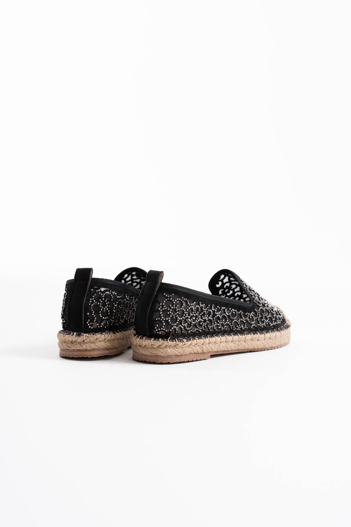 Dune Premium Women's Black Espadrille Shoes
