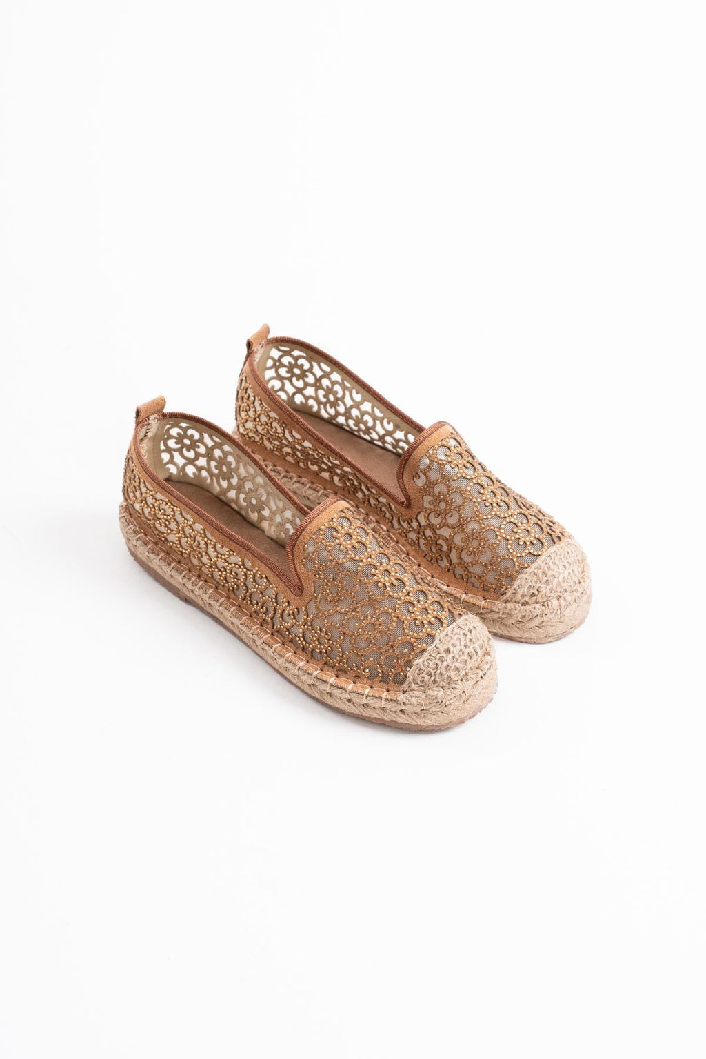 Dune Premium Kadın Taba Espadril Ayakkabı