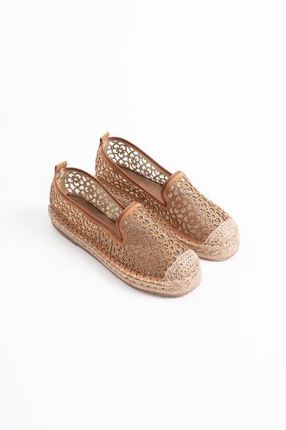 Dune Premium Kadın Taba Espadril Ayakkabı