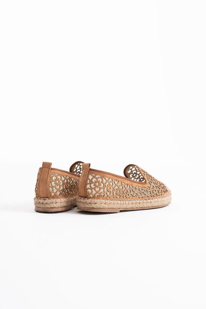 Dune Premium Kadın Taba Espadril Ayakkabı