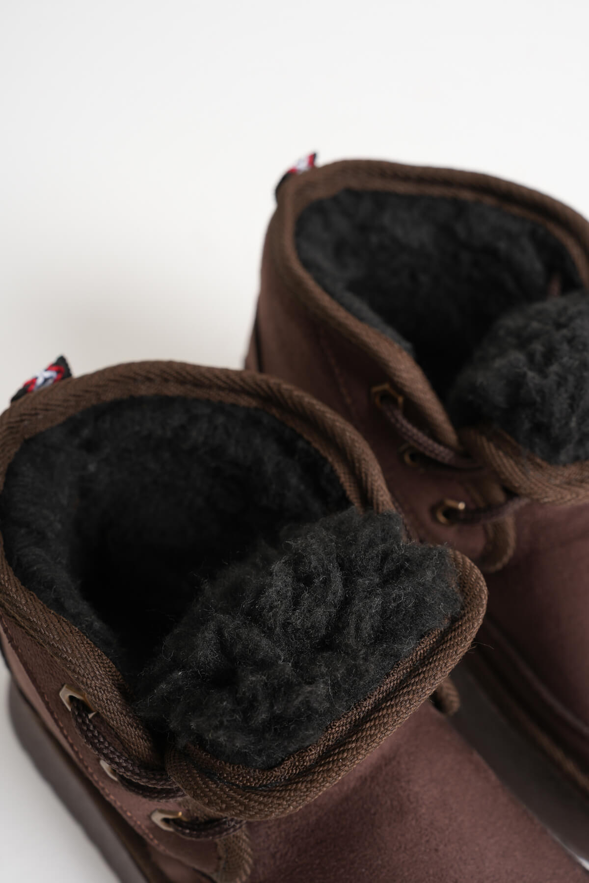 Elena Premium Women's Bitter Coffee Winter Fur Lined Thick Sole Boots