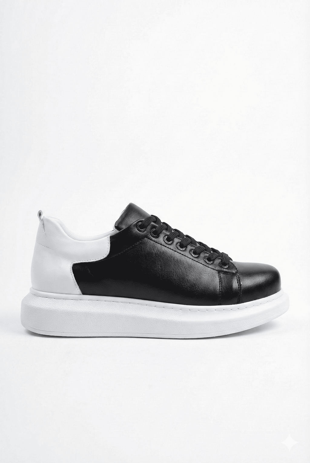 Estrella Premium Erkek Sneaker Siyah Beyaz