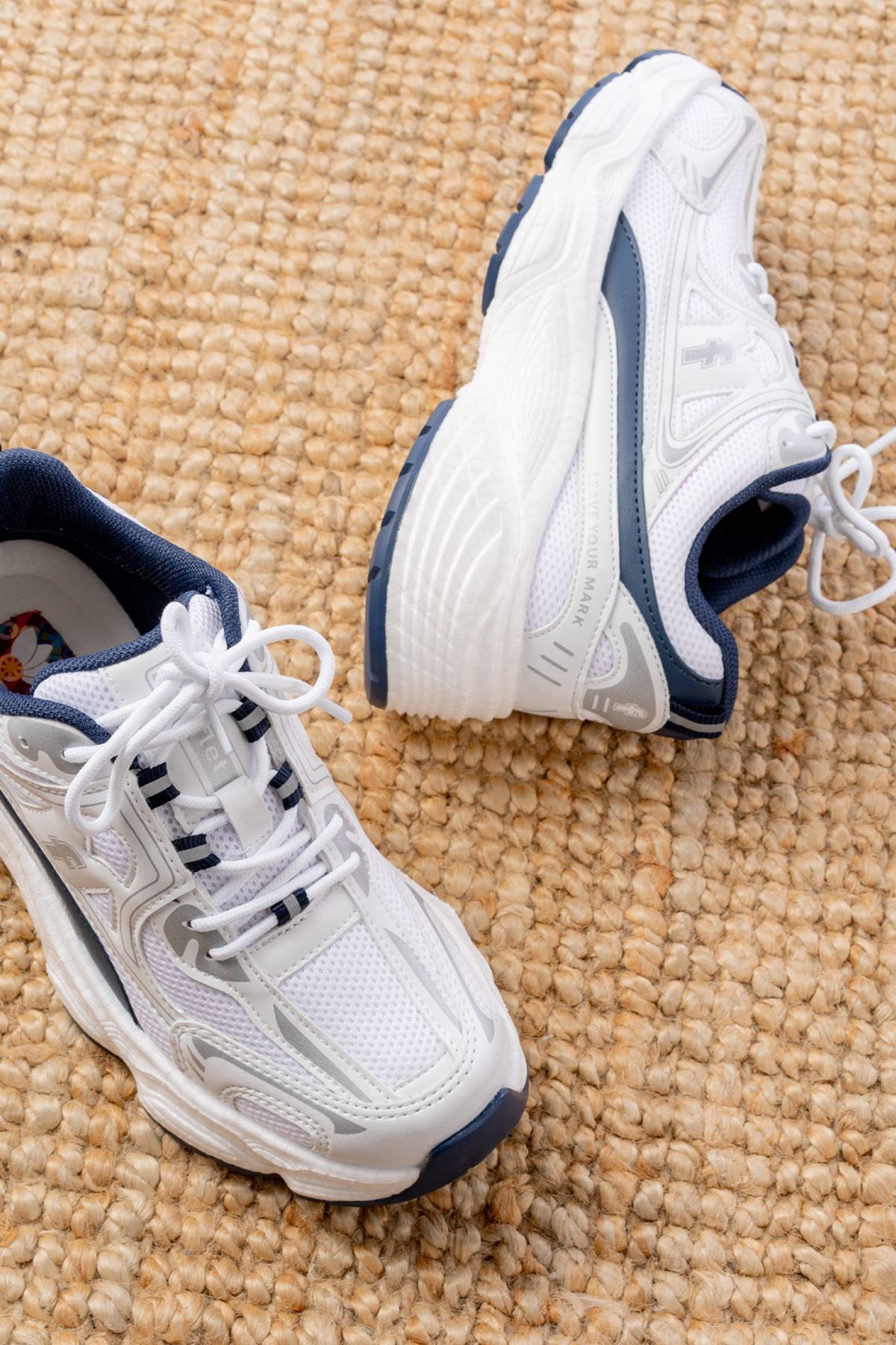 ZRİNF-329 Premium Beyaz Günlük Bağcıklı Kadın Sneaker