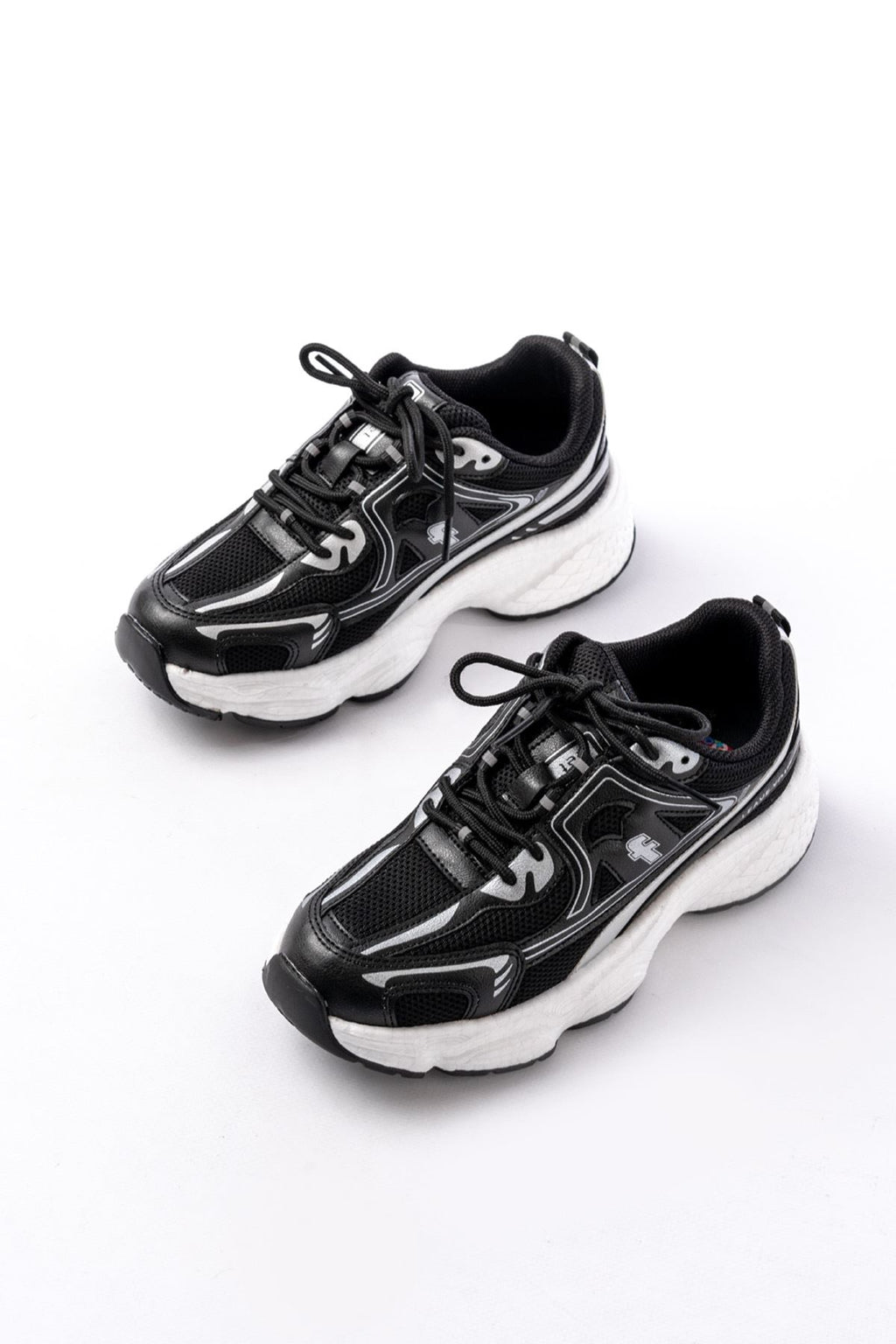 ZRİNF-329 Premium Siyah Günlük Bağcıklı Kadın Sneaker