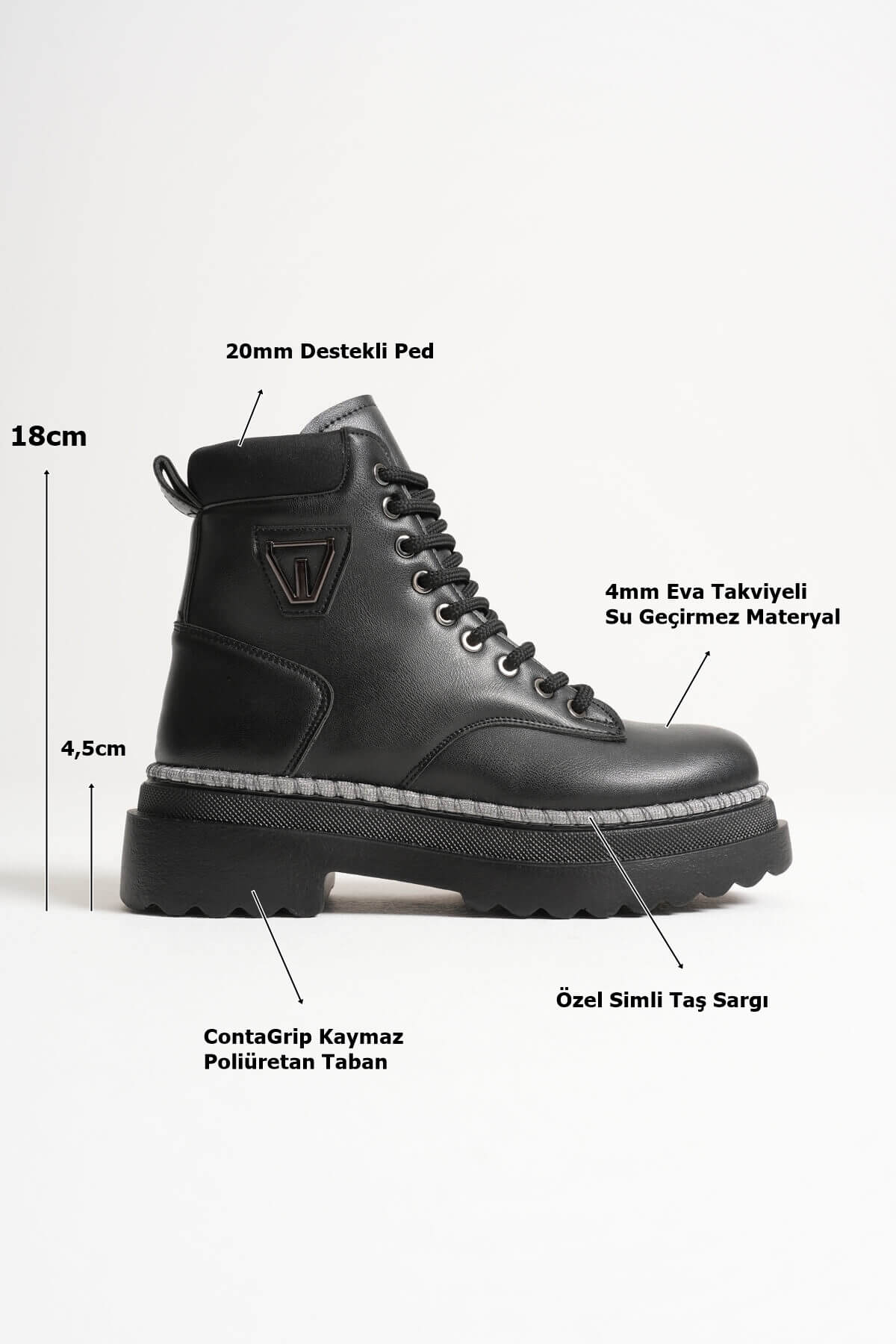 Fiora Premium Women's Winter Thick-Soled Black Boots