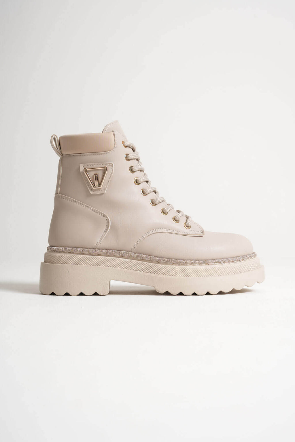 Fiora Premium Special Design Women's Winter Thick-Soled Beige Boots