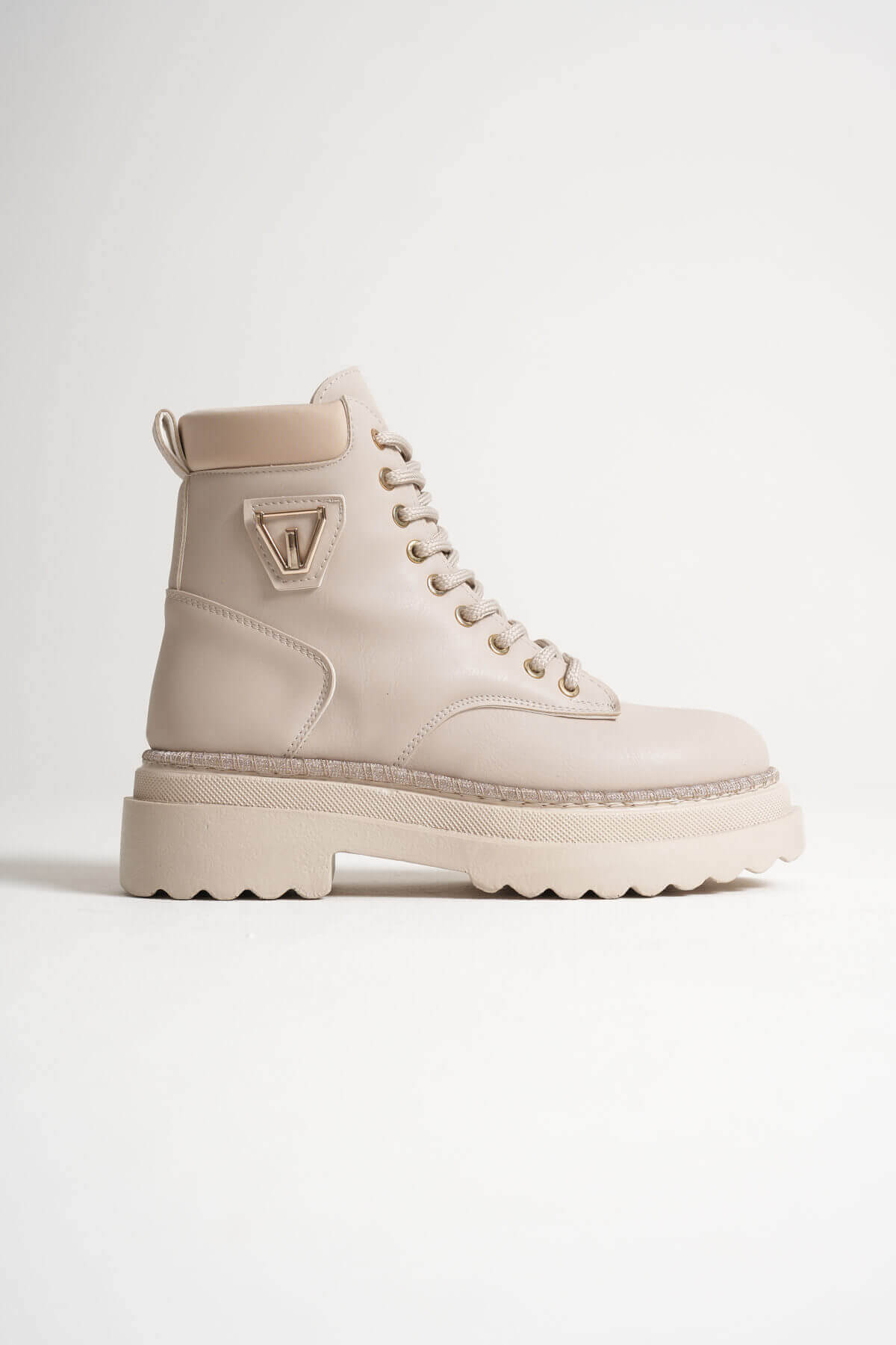 Fiora Premium Special Design Women's Winter Thick-Soled Beige Boots