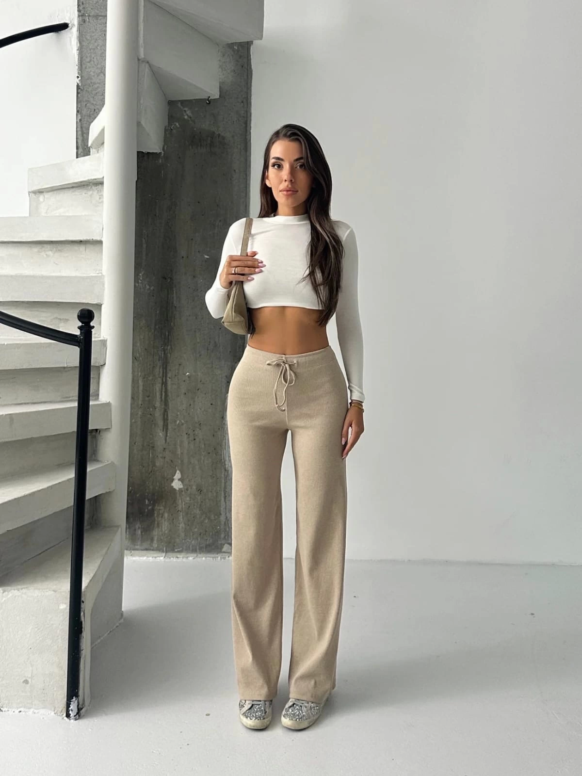 Fit Comfort Bej Salaş Pantolon