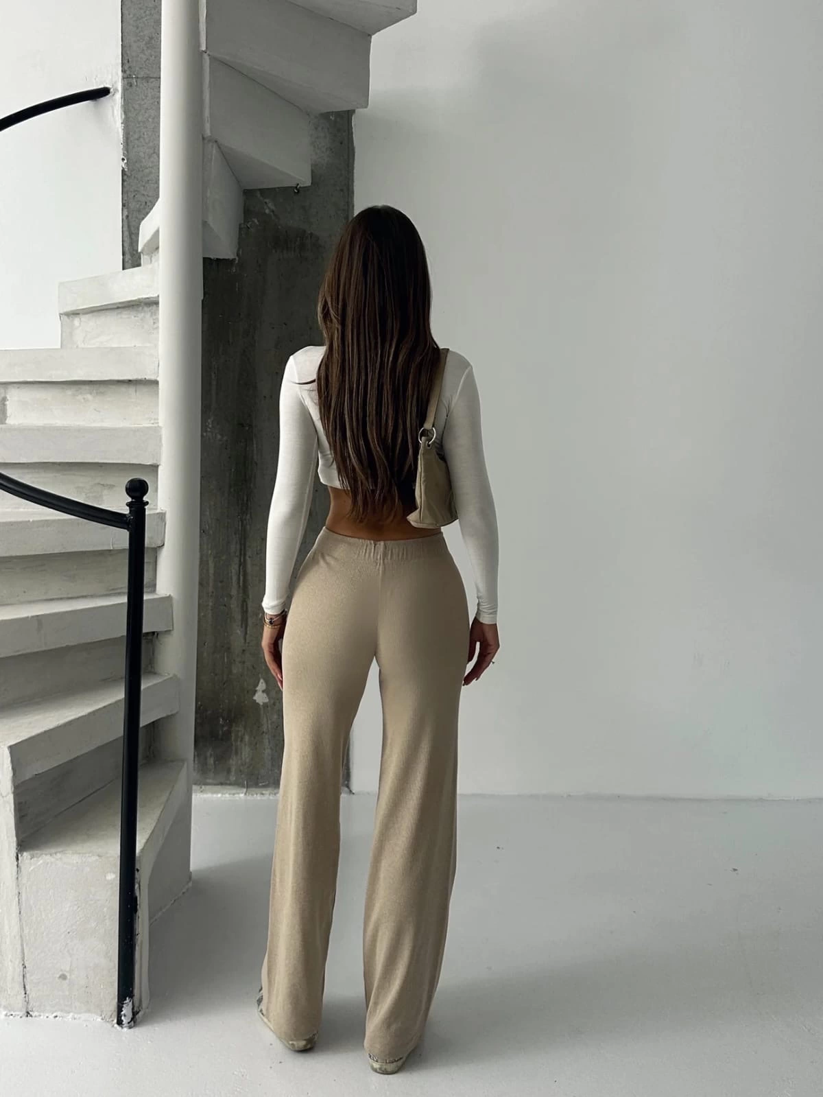 Fit Comfort Bej Salaş Pantolon
