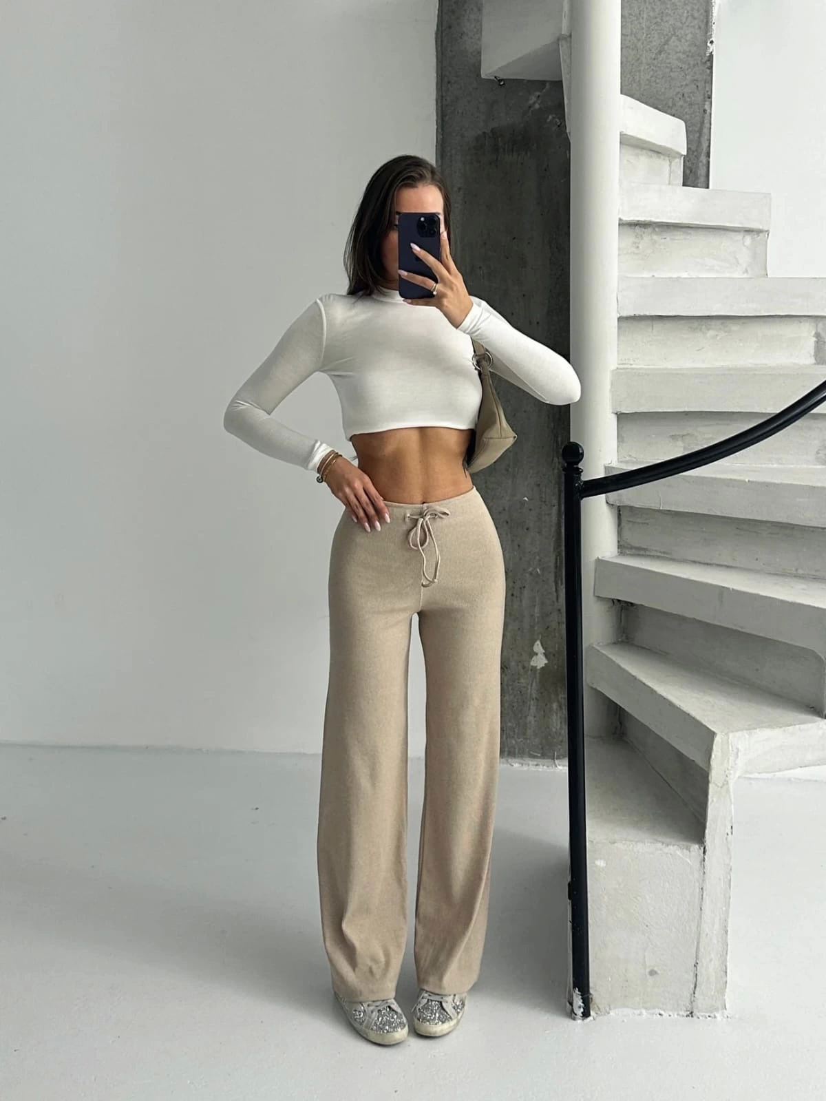 Fit Comfort Bej Salaş Pantolon