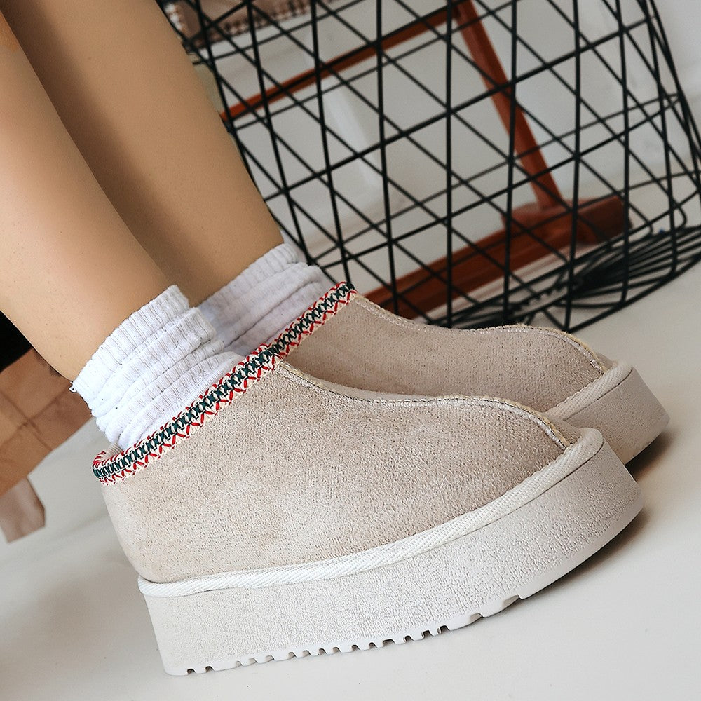 Foyk Beige Suede Ug Style Boots