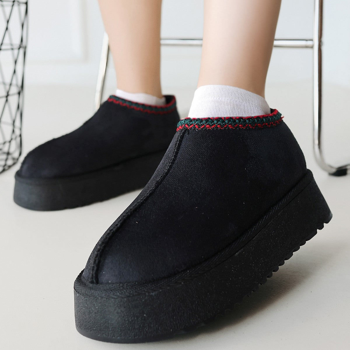 Foyk Black Suede Ug Style Boots