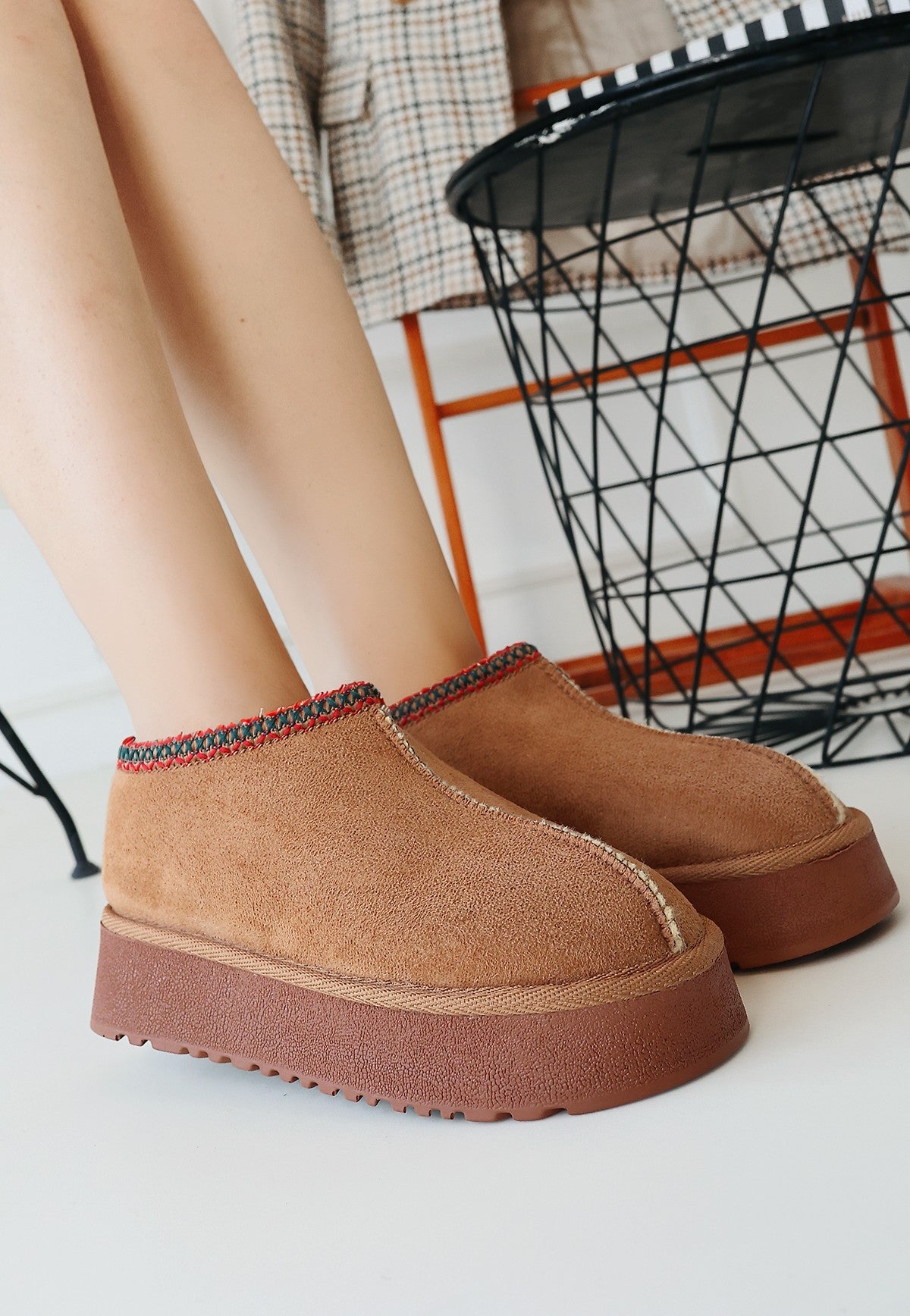 Foyk Tan Suede Ug Style Boots