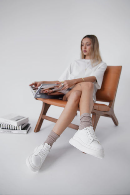 Freya Premium White Women's Sneakers