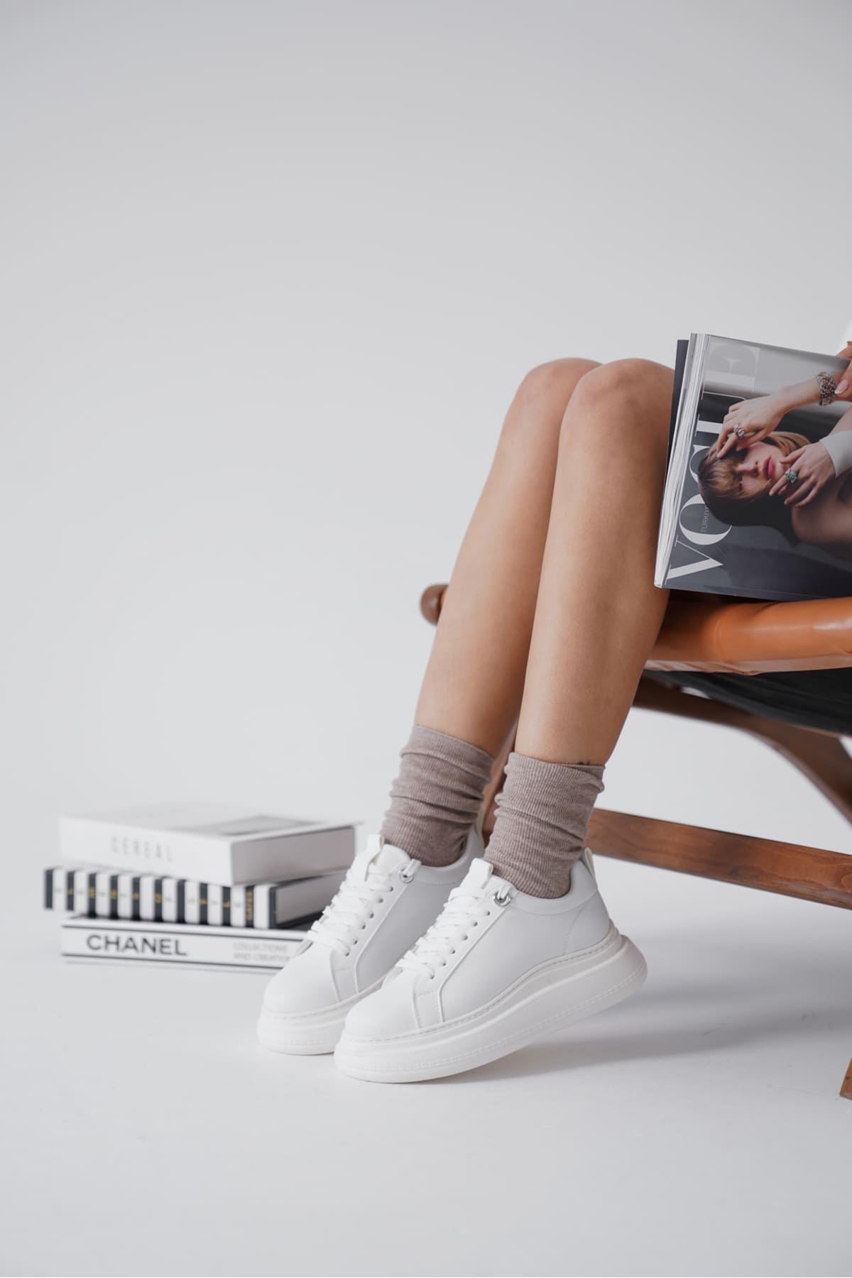 Freya Premium White Women's Sneakers