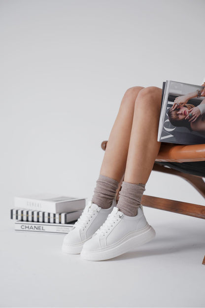 Freya Premium White Women's Sneakers
