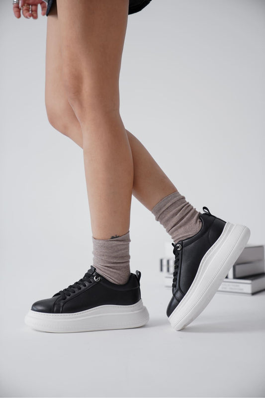 Freya Premium Black Women's Sneakers