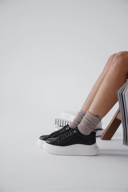 Freya Premium Black Women's Sneakers