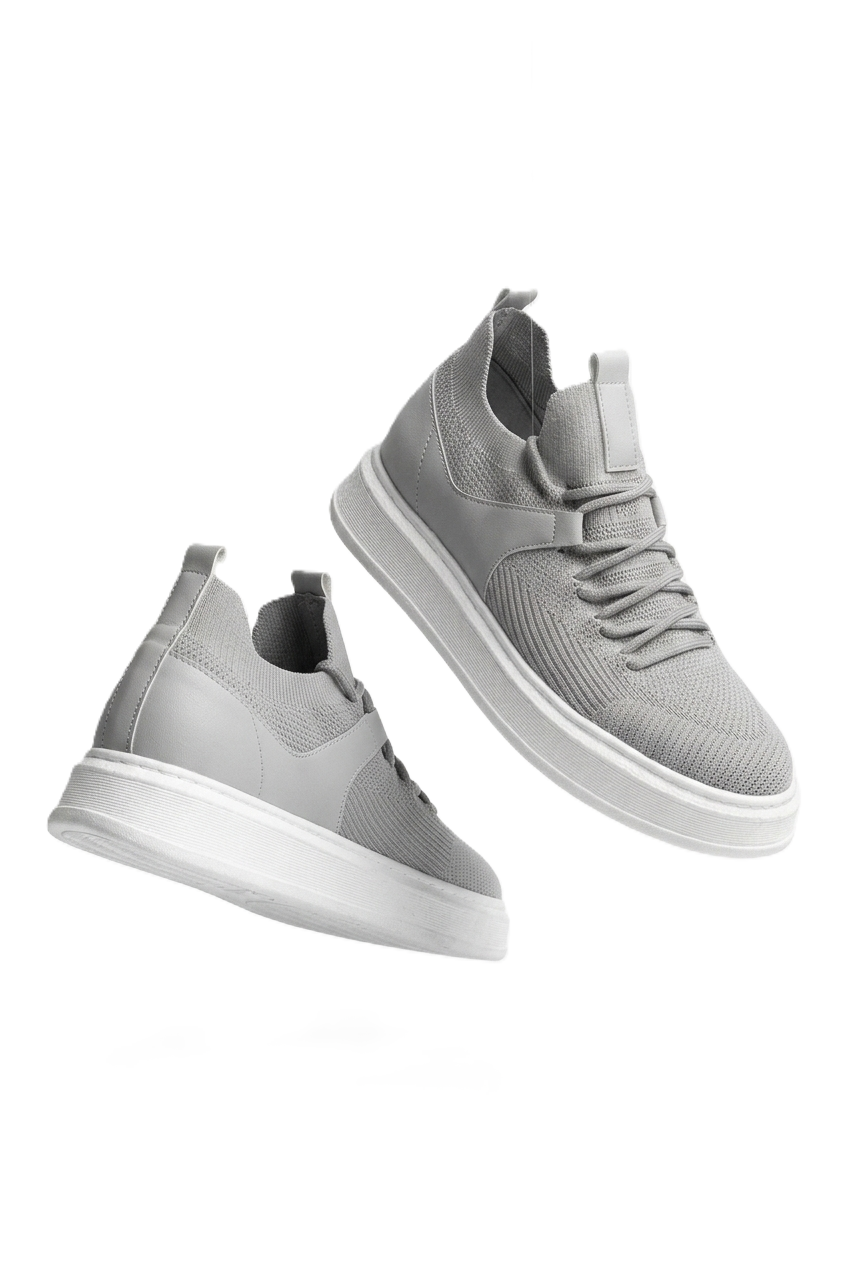 Fusion Yüksek Kalite Triko Slip-On Rahat Erkek Spor Ayakkabı Antrasit